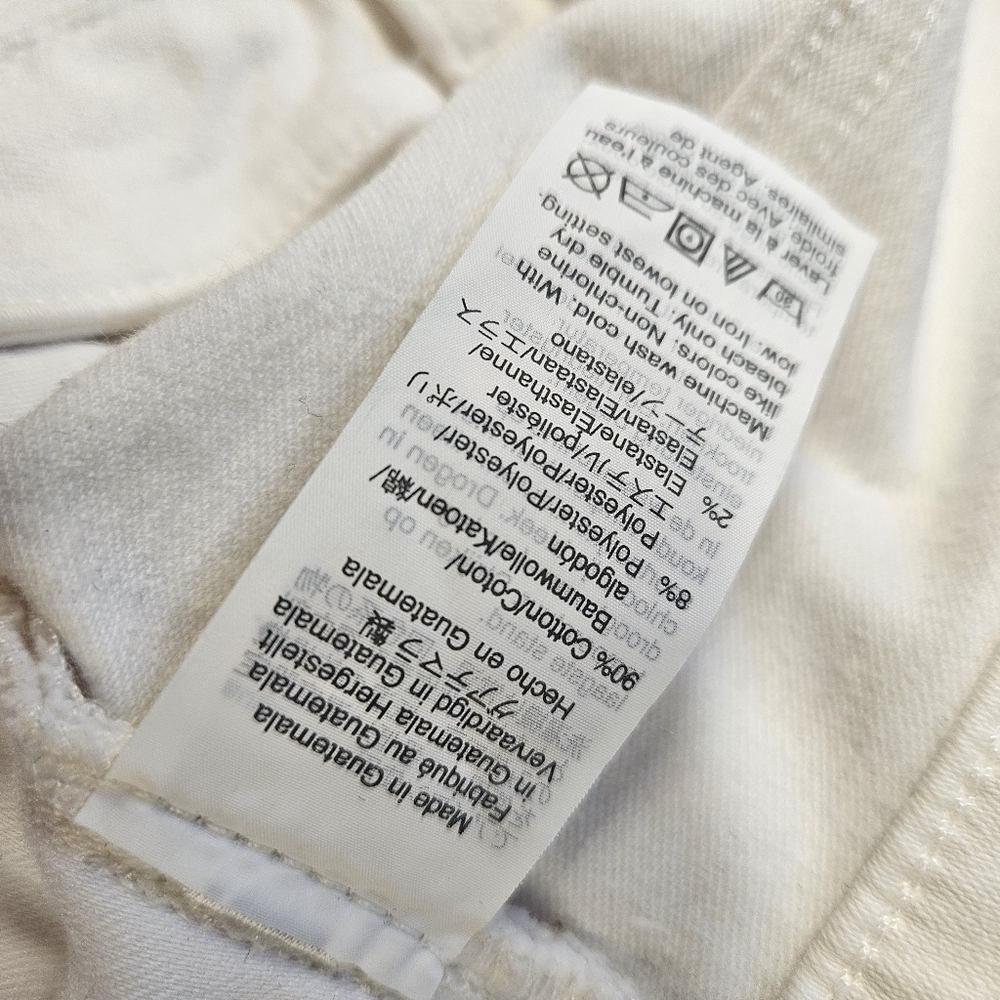 Madewell Women's Cali Demi-Boot Jeans White size 33 - Picture 10 of 13